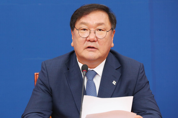 ▲ 발언하는 김태년 원내대표.