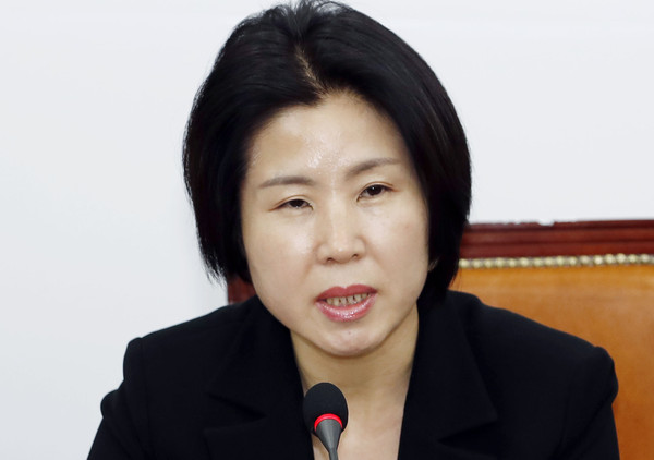 ▲ 발언하는 김미애 비대위원.
