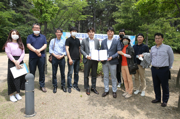 ▲ 열림공원 유아숲체험원 조성 현장방문.