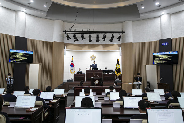▲ 화성시의회, 제193회 제1차 정례회 개회.