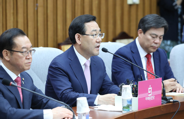 ▲ 발언하는 주호영 원내대표.