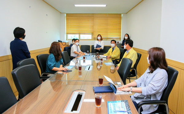 ▲ 미추홀구 평생학습도시 연구용역 착수 보고회.