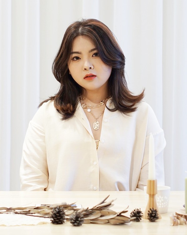▲ 호남대 패션디자인학과 졸업생 이한선 씨.