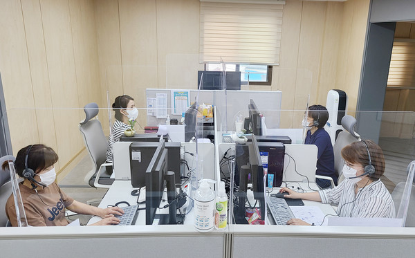 ▲ 단군콜센터 운영 모습.