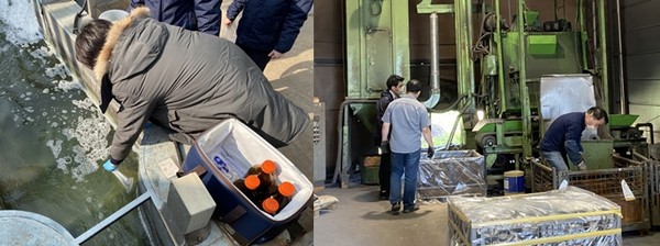 ▲ 오염물질 배출업소 점검 사진.