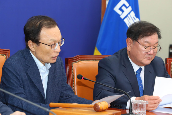 ▲ 현안관련 발언하는 이해찬 대표.