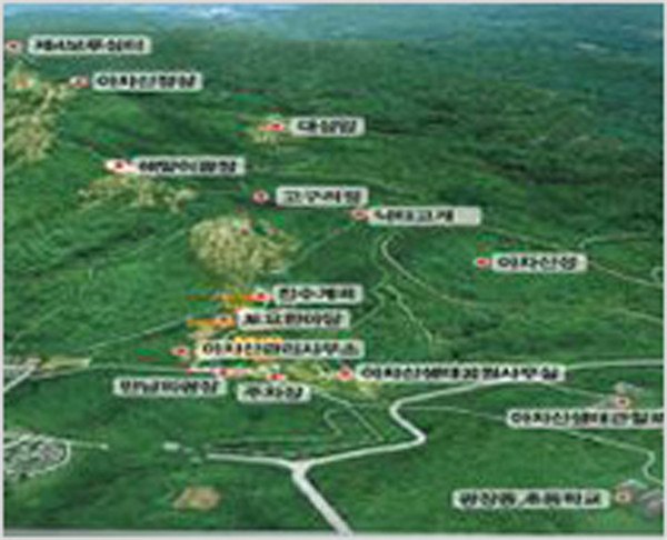 ▲ 아차산 정상.