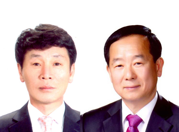 ▲ 후반기 의장 백승권(왼쪽) 의원, 부의장 박찬길(오른쪽) 의원 선출.
