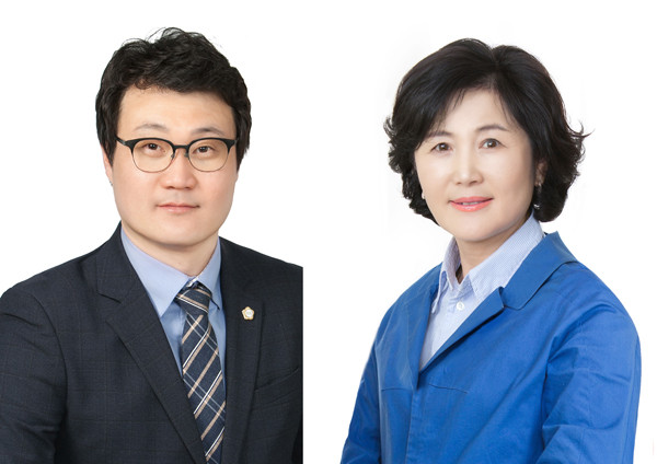 ▲ (왼쪽) 의장 장인수, (오른쪽) 부의장 김영희 의원.