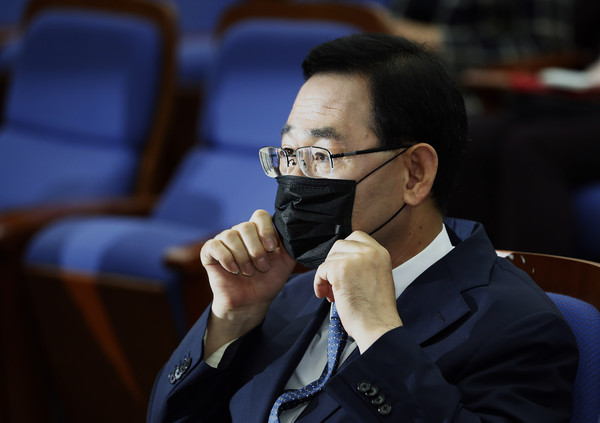 ▲ 대여 투쟁 선언한 주호영 원내대표.