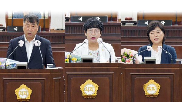 ▲ 제8대 후반기 행복위, 도환위, 운영위 위원장 선출.