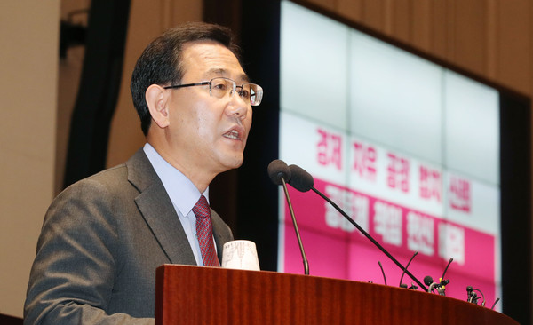 ▲ 발언하는 주호영 원내대표.