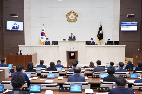▲ 용인시의회, 제246회 임시회 개회.