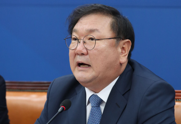 ▲ 발언하는 김태년 원내대표.