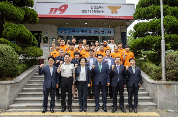 안산시의회, 제8대 후반기 의장단 지역 기관 방문