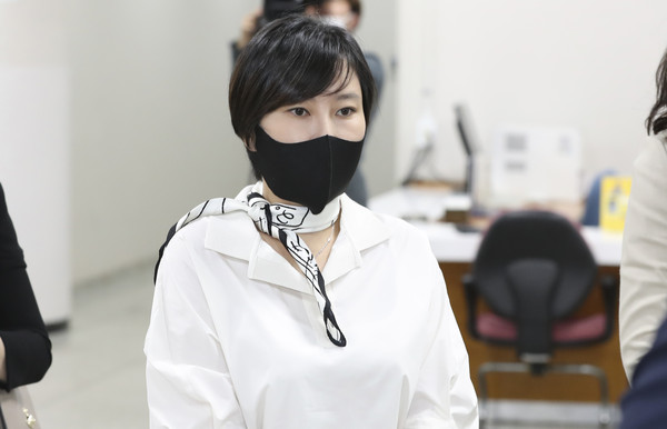 ▲ 법정 향하는 장시호씨.