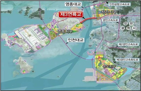 ▲ 제3연륙교 도시관리계획도.