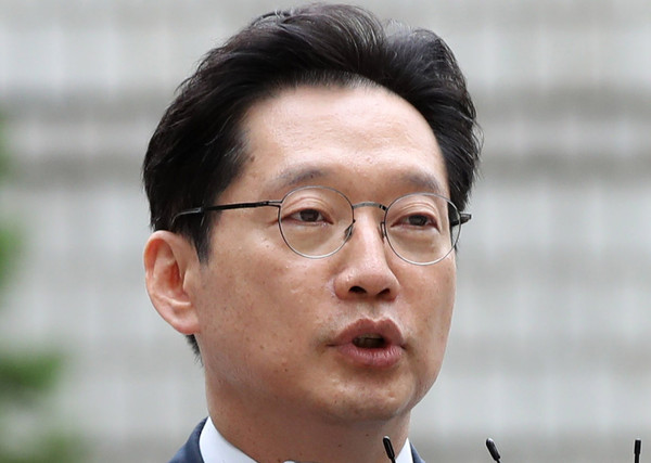 ▲ 질문에 답하는 김경수 경남도지사.