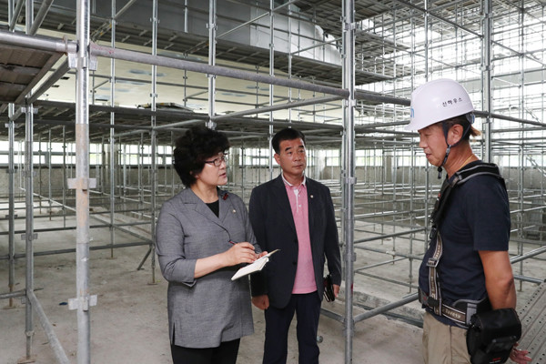 ▲ 강북웰빙스포츠센터 현장점검 모습.