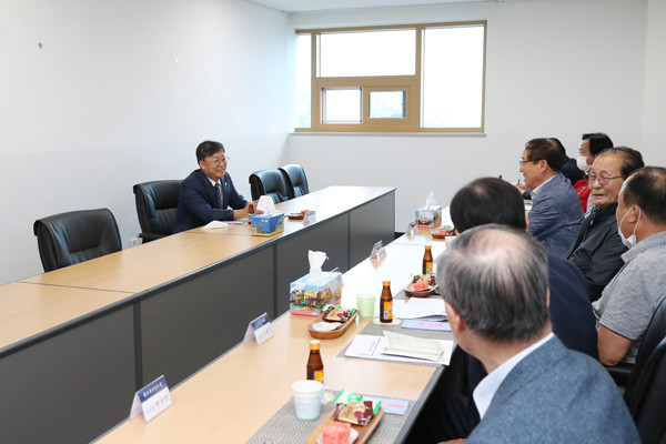 ▲ 강북구의회, 이용균 의장 구 보훈회관 방문 간담회 개최.
