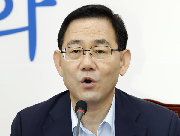 ▲ 발언하는 주호영 원내대표.