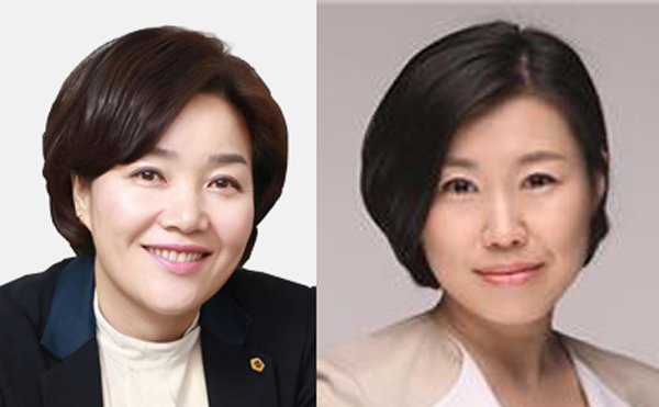 ▲(왼쪽부터) 이은주 의원, 이승미 의원.