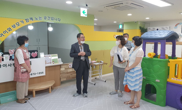 ▲ 현장 방문한 권혁철 미추홀구 신임 부구청장.