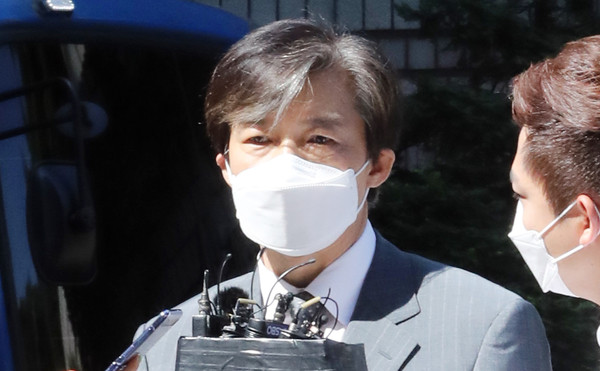▲ 자신의 입장 밝히는 조국 전 장관.
