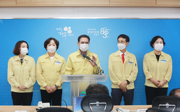 ▲ 시청 기자실서 기자회견 열어 후반기 의회 운영 방향 발표.