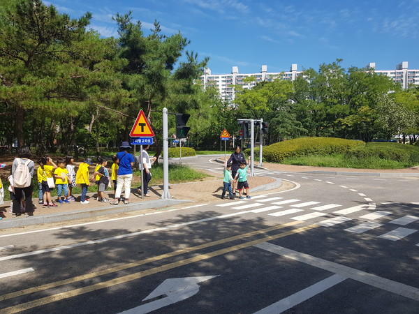 ▲ 어린이교통교육관 실외 체험장.