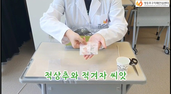 ▲ ‘배우는 영등포’ 에 게시된 상추와 적겨자 키우기 소개 영상.