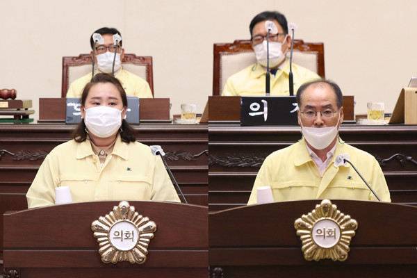 ▲ 5분 자유발언 모습.