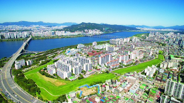 ▲ 풍납동 토성 일대 전경.