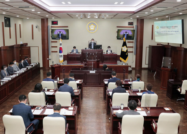 ▲ 광명시의회, 제257회 임시회 개회.