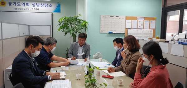 ▲ 생활체육지도자 정규직 전환 관련 정담회.