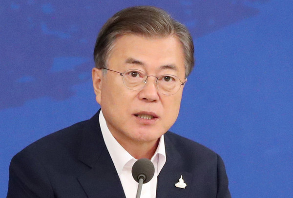 ▲ 모두발언하는 문재인 대통령.