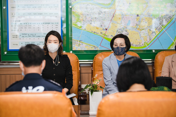 ▲ 소방서간담회.