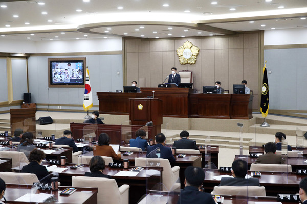 ▲ 수원시의회 제355회 임시회 개회.