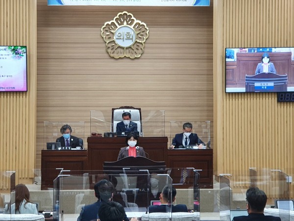 ▲ 인천 서구의회 임시회 제1차 본회의.
