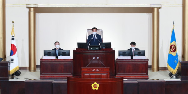 ▲ 제347회 임시회 1차 본회의.