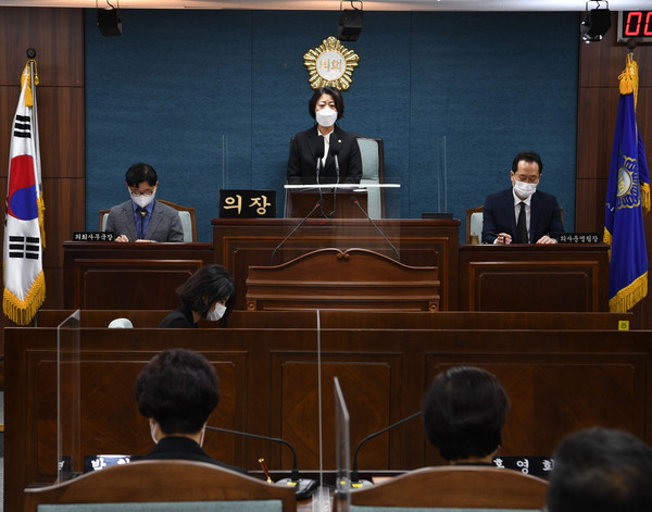 ▲ 인천 미추홀구의회 본회의.