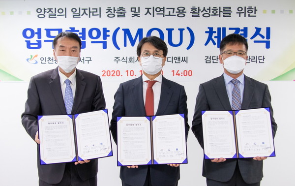 ▲ 일자리 창출·고용 활성화 업무협약 체결식.