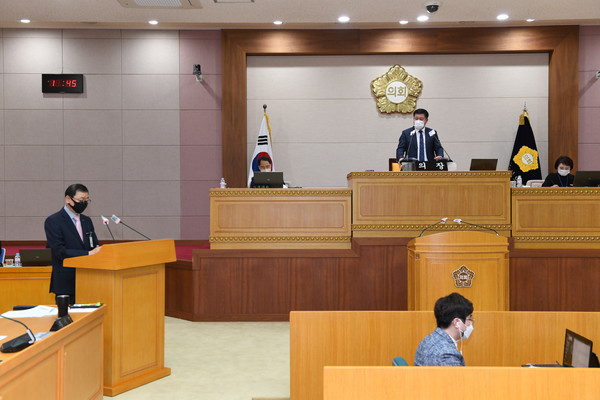 ▲ 양주시의회 제322회 임시회 시정질문 모습.