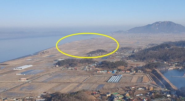 ▲ 강화군 친환경농업단지 전경.