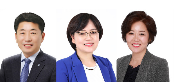 ▲ 왼쪽부터 한신, 양순임, 정해숙 의원.