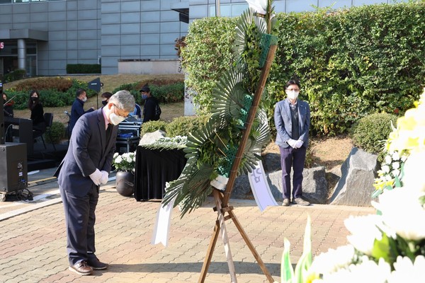 ▲ 제21주기 인현동 화재참사 추모식.