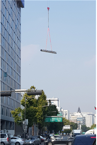 을지로의 한 민간 건설공사 현장