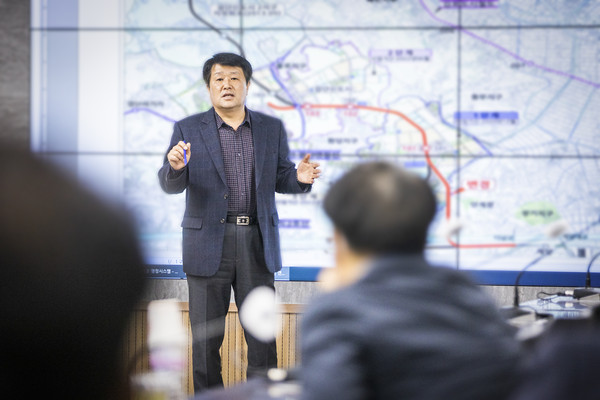 ▲ 국회의원·시의원과의 정책간담회 개최 모습.