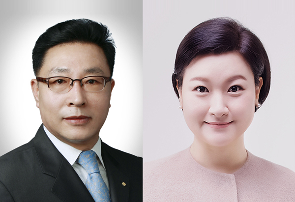 ▲ (왼쪽부터)위원장 김진홍, 부위원장 김현정 의원 선출.