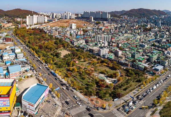 ▲ 십정완충녹지.